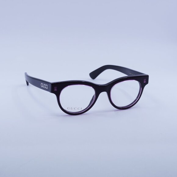 Gucci GG1792O 003 Eyeglasses Purple on Black 46mm Square Frame - Picture 4 of 9